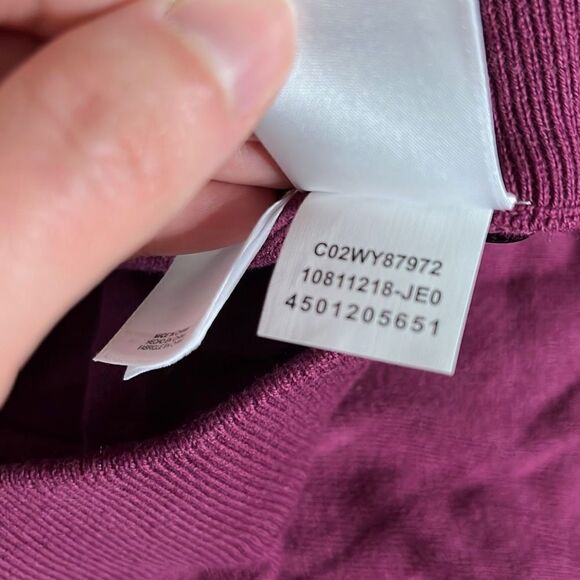 Anne Klein Womens Comfort Pants Wide Leg Stretch Merlot 1X - Picture 10 of 16